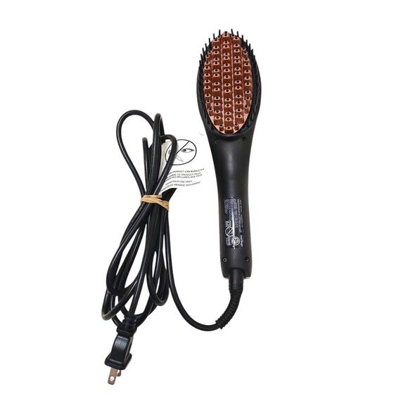 Simply Straight Ceramic Straightening Brush Argan Oil Infused Ionic ANTI Frizz - Picture 1 of 6